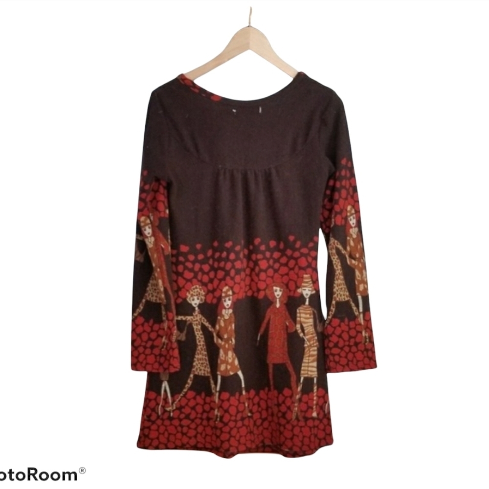 Axyeh Ladies long-sleeve sweater dress - Picture 3 of 10